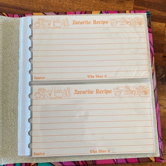 Vintage Retro Cloth Covered Recipe Card Holder Book~Hong Kong - Picture 5 of 7